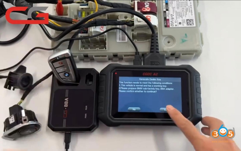 How to Use CGDI A2 to Program BMW G Series BDC2 Key?