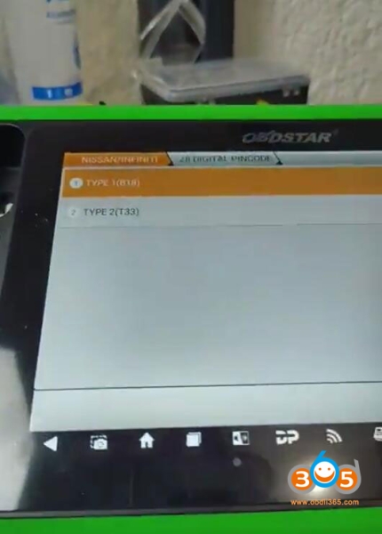 OBDSTAR G3 Read Nissan B18/T33 PIN Code via RH850 Adapter