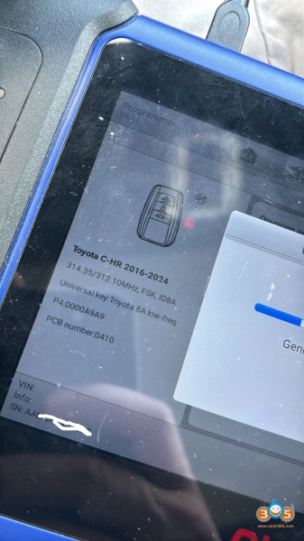Tips to Generate 2018-2023 Camry 0351 Key with Autel IM508