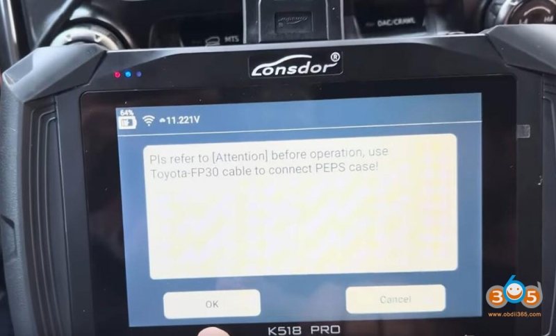 Lonsdor K518 Pro Adds 2023 Lexus LX600 Smart Key with 30 PIN Cable