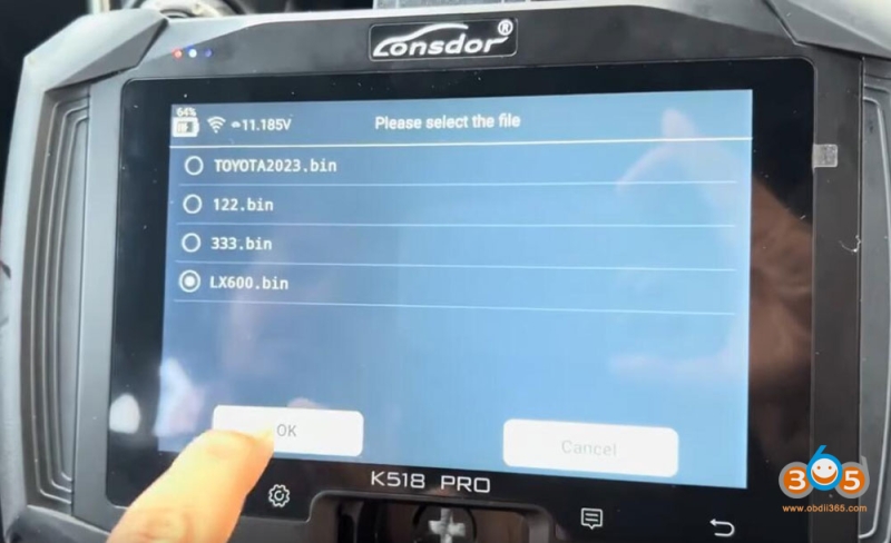 Lonsdor K518 Pro Adds 2023 Lexus LX600 Smart Key with 30 PIN Cable