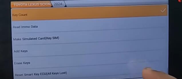 OBDSTAR Program 2024 Toyota Tacoma All Smart Keys Lost via 30 PIN Cable