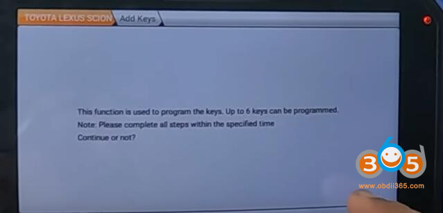 OBDSTAR Program 2024 Toyota Tacoma All Smart Keys Lost via 30 PIN Cable