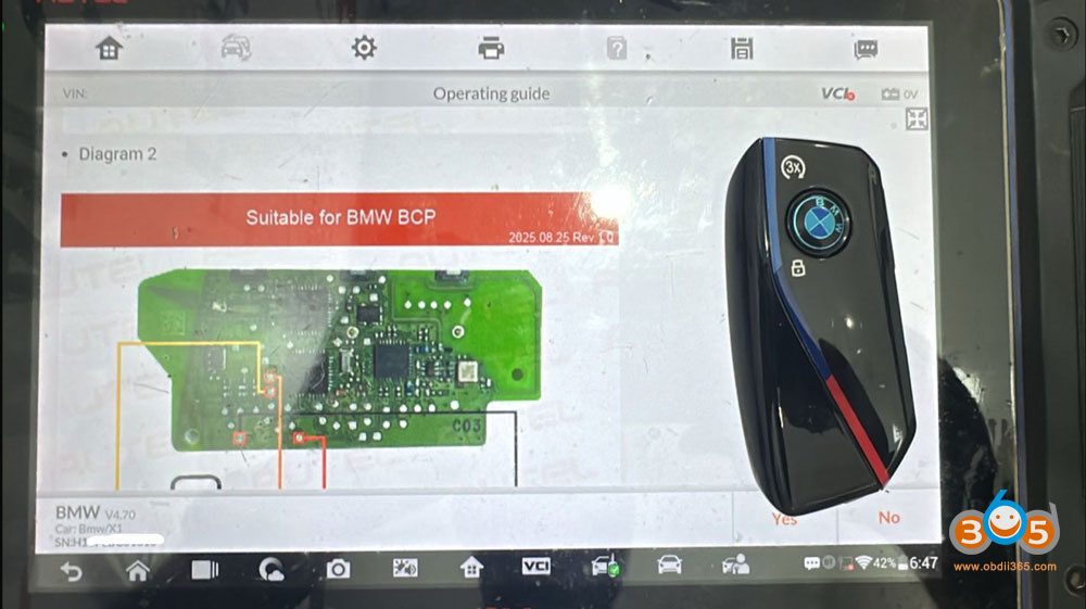 Autel Im608 Add Key Bmw X1 2024 Bdc3 3