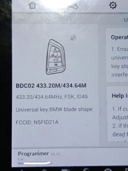 Autel IM608 Failed to Add BMW BDC3 Key Solution