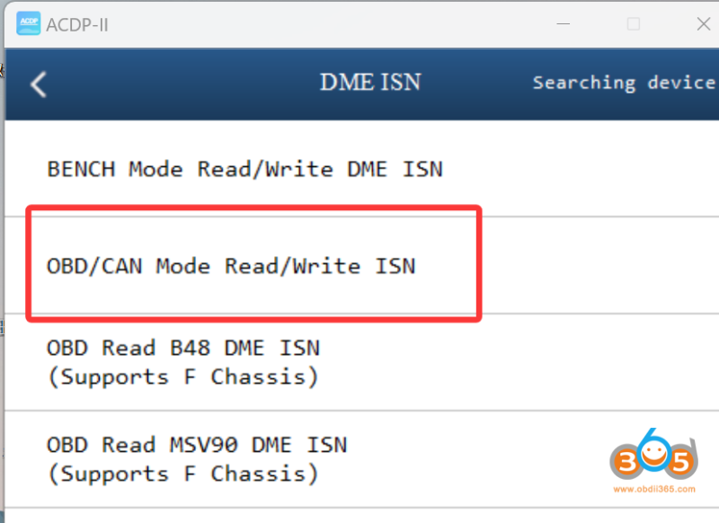 How to Read BMW MSV70 DME ISN Code with Yanhua ACDP?