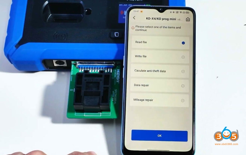 How to Use Keydiy JLR RFA SPC560 Chip Programming Socket?