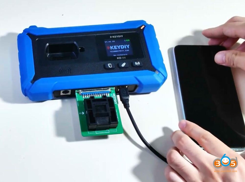 How to Use Keydiy JLR RFA SPC560 Chip Programming Socket?