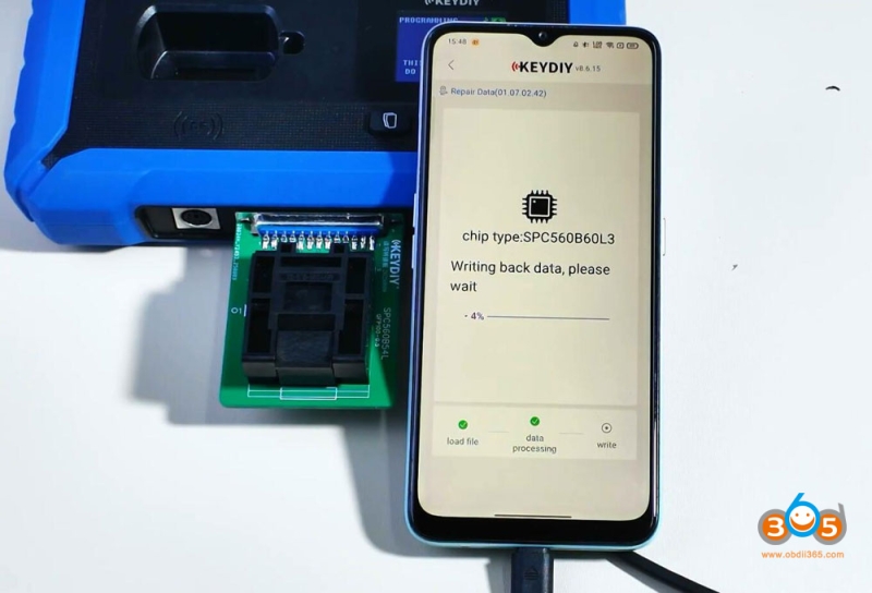 How to Use Keydiy JLR RFA SPC560 Chip Programming Socket?