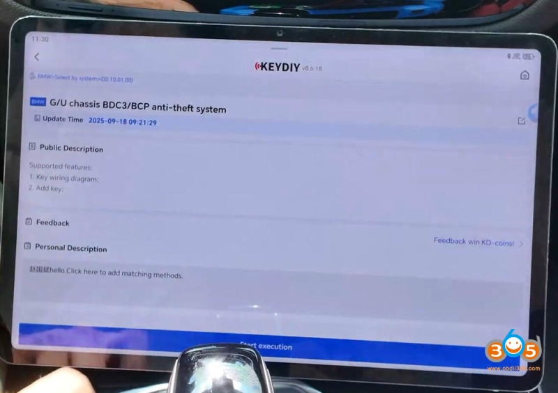 How to Use Keydiy KD-X4 to Add BMW G Series BDC3 Key?