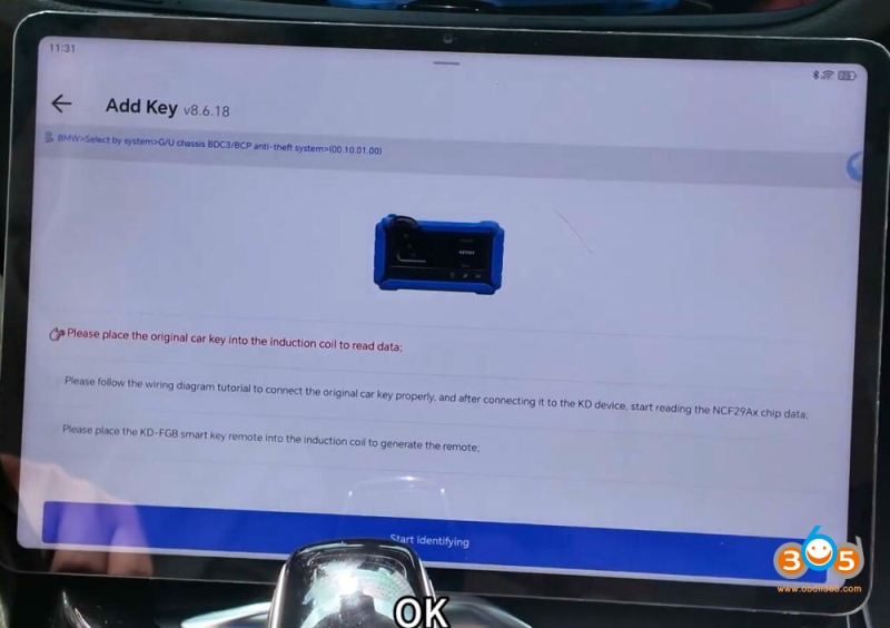 How to Use Keydiy KD-X4 to Add BMW G Series BDC3 Key?
