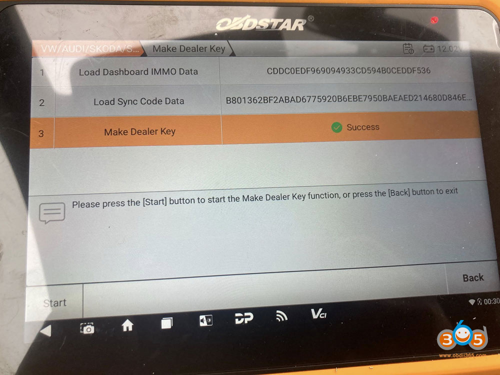 Obdstar G3 Skoda Octavia 2015 Mqb Key 5
