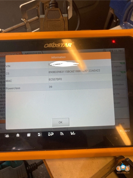 OBDSTAR G3 Program Skoda Octavia 2015 All Keys Lost with RH850 Kit