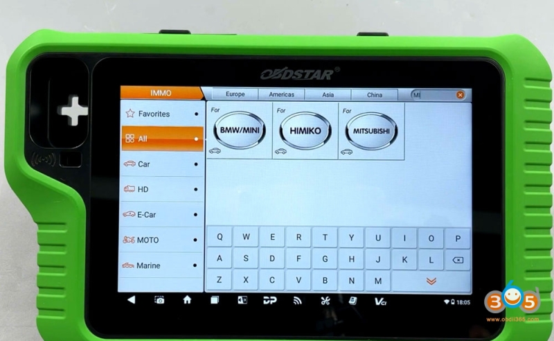 OBDSTAR G3 Read 2021- Mitsubishi Outlander HFM Pin Code with RH850 Adapter