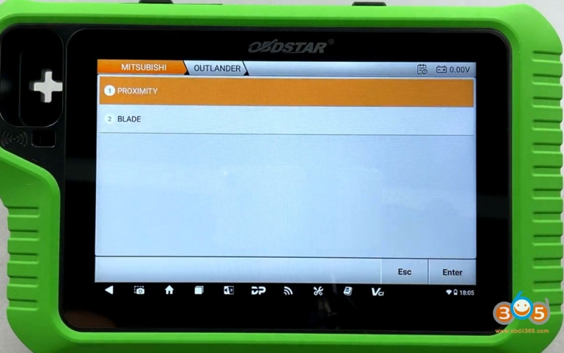 OBDSTAR G3 Read 2021- Mitsubishi Outlander HFM Pin Code with RH850 Adapter