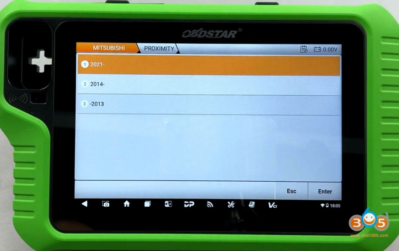 OBDSTAR G3 Read 2021- Mitsubishi Outlander HFM Pin Code with RH850 Adapter