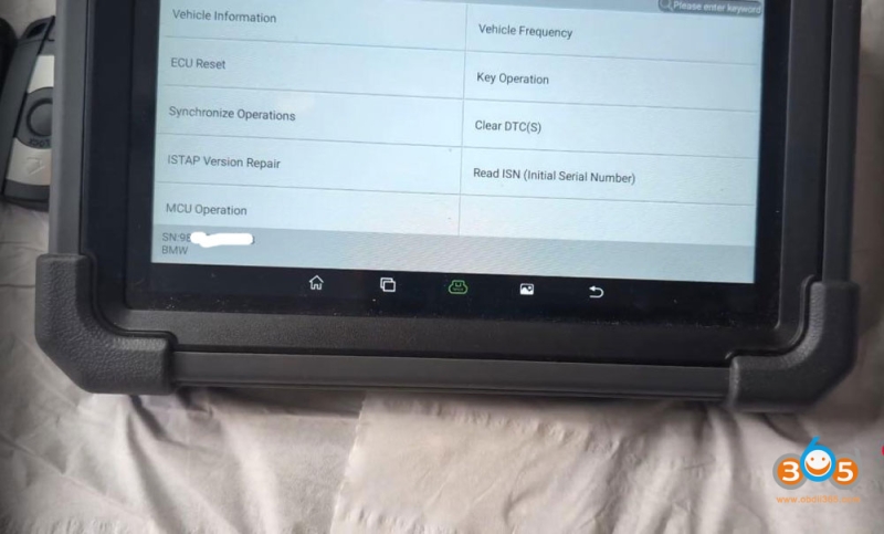 Unlock BMW CAS3++ ISTAP Key with Launch X431 IMMO Plus