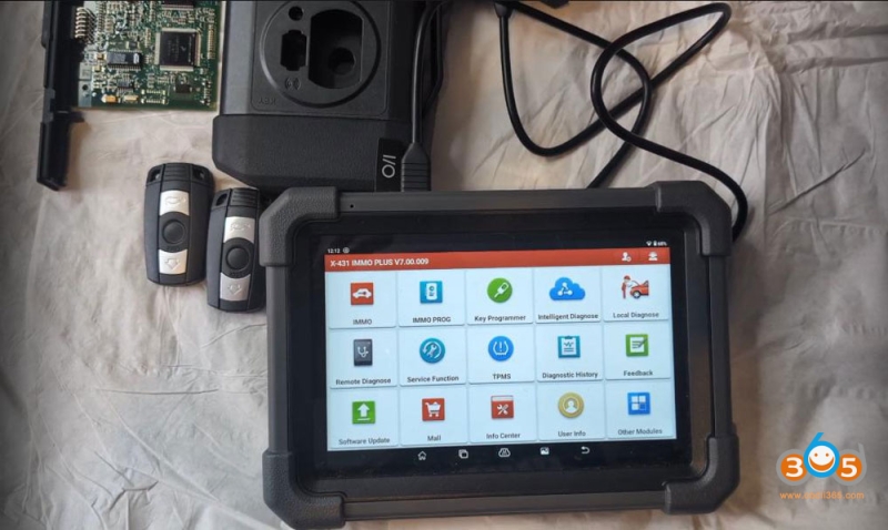 Unlock BMW CAS3++ ISTAP Key with Launch X431 IMMO Plus