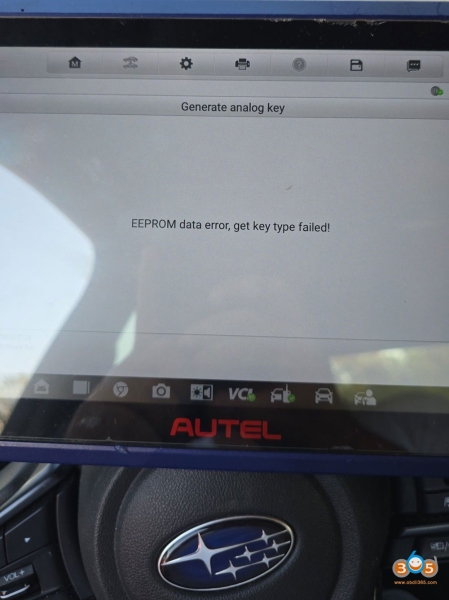 Autel IM608 Failed to Program 2020 Subaru WRX Blade All Keys Lost?
