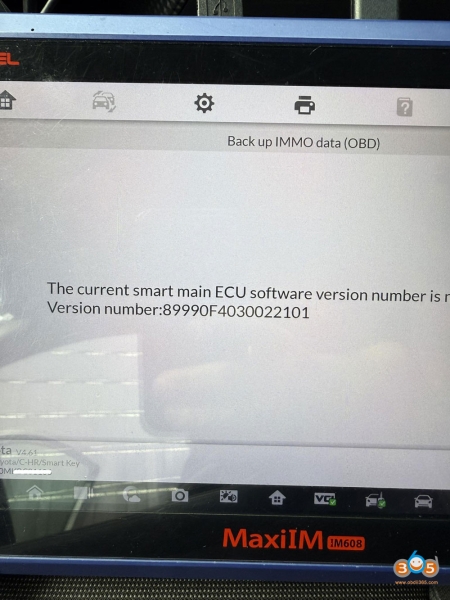 Autel IM608 Toyota CH-R 2023 All Keys Lost ECU Version is Not Supported?