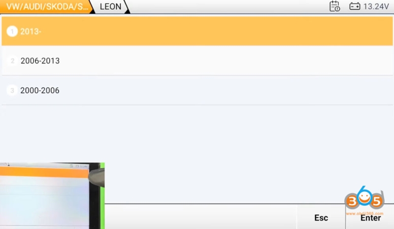 How to Add Seat Leon 2015 MQB Key with OBDSTAR G3?