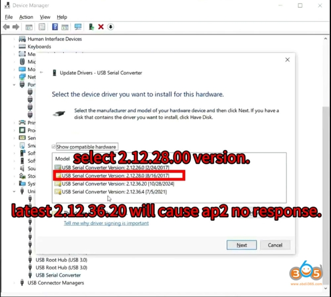 How to Solve Appro2 No Response Error?