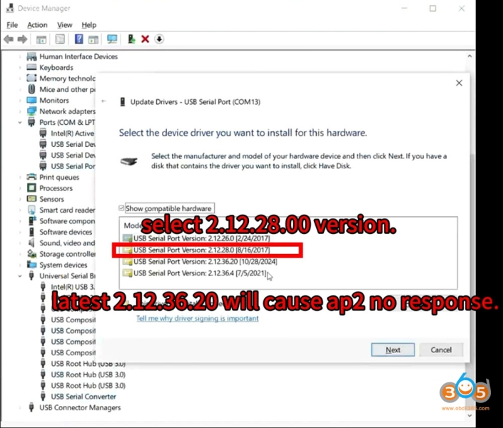 How to Solve Appro2 No Response Error?