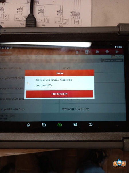 Launch X-prog3 Read Opel EDC16C9 ECU with MCU3 Adapter
