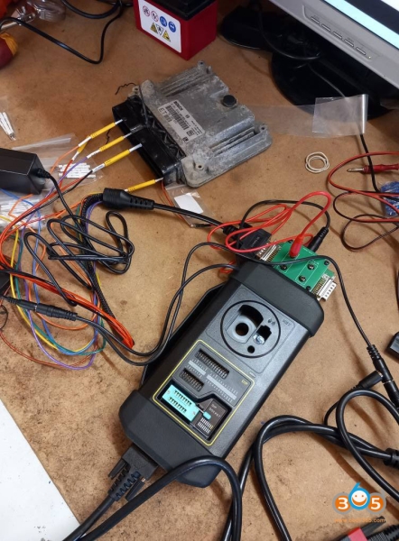 Launch X-prog3 Read Opel EDC16C9 ECU with MCU3 Adapter