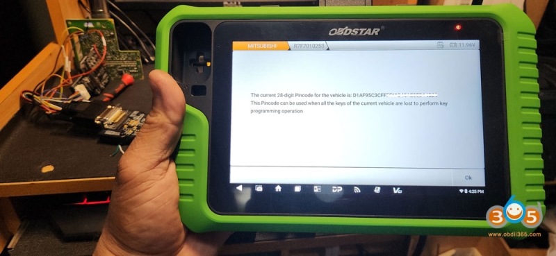 OBDSTAR G3 Program Mitsubishi Outlander 2022 HFM All Keys Lost