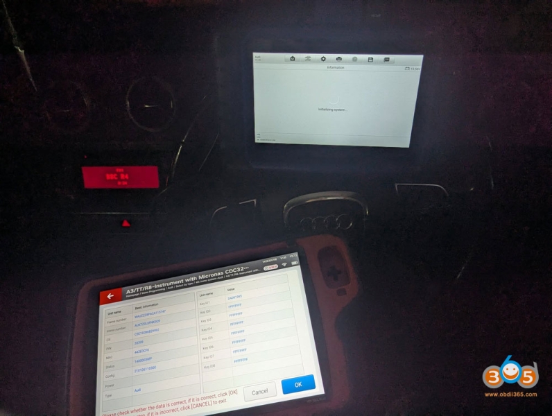 Program Audi A3 2012 VDO Micronas 24C32 All Keys Lost with Autel + Xhorse