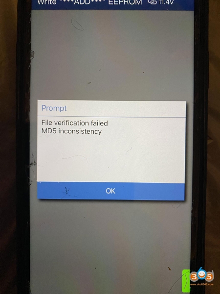 Yanhua ACDP2 BMW CAS4 File Verification Failed Solution