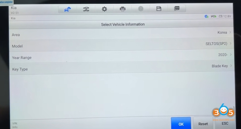 Autel IM608 Program Kia SELTOS 2021 8A All Keys Lost