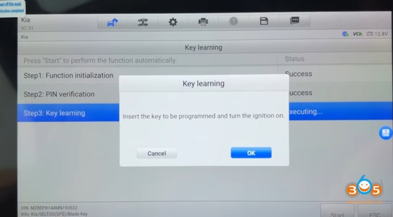 Autel IM608 Program Kia SELTOS 2021 8A All Keys Lost
