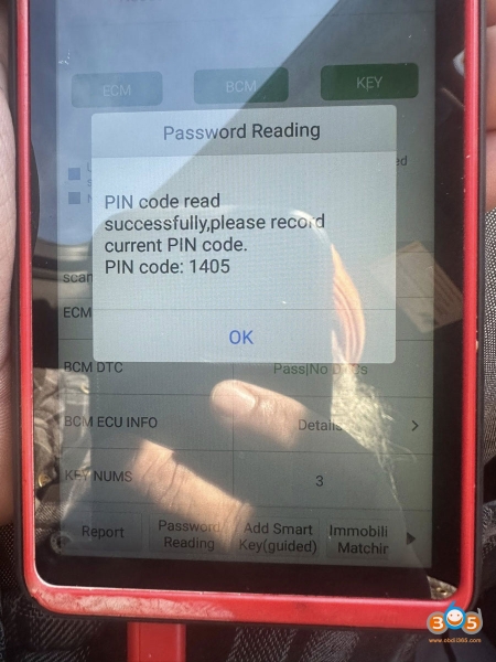 Autel KM100 Read PIN and Add 2024 Buick Enclave Key