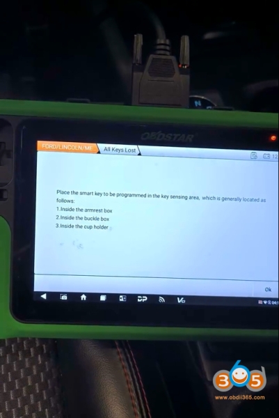 OBDSTAR G3 Program Ford Escape 2023 All Keys Lost