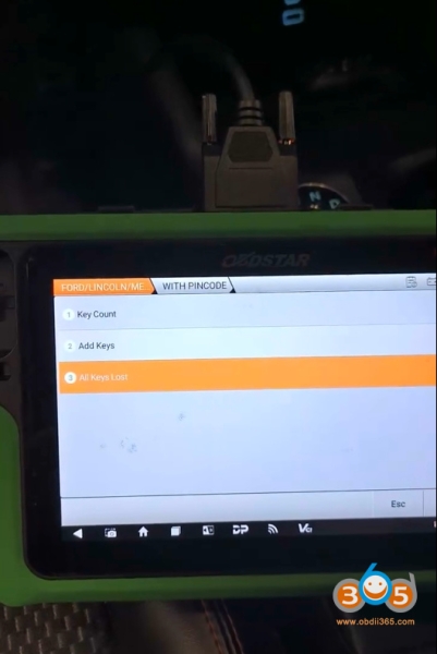 OBDSTAR G3 Program Ford Escape 2023 All Keys Lost