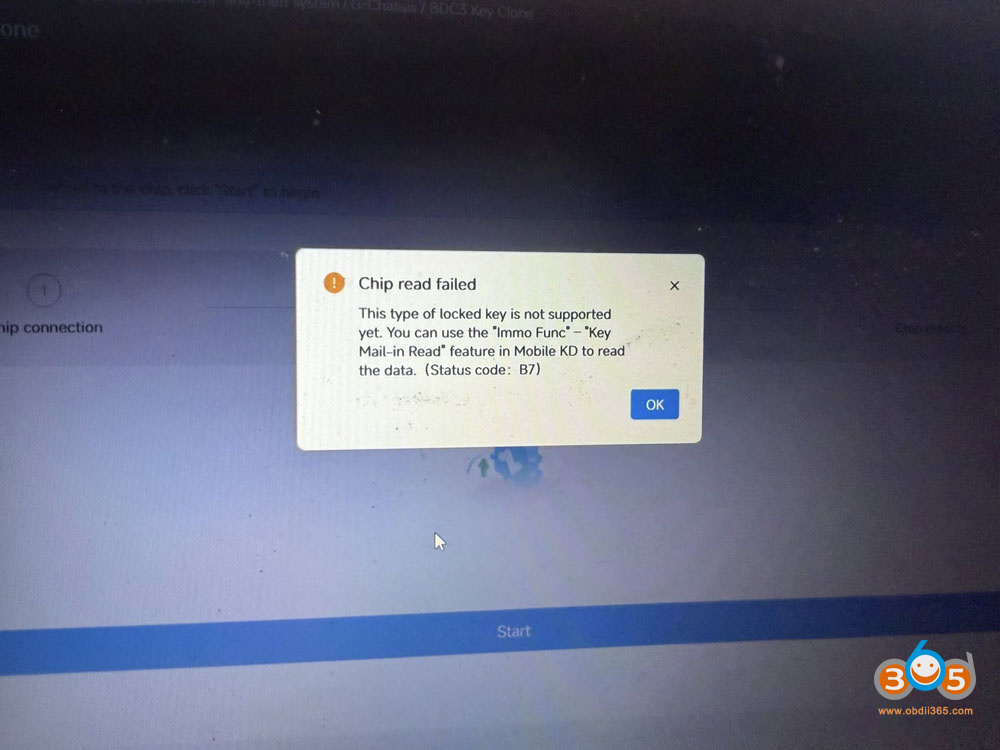 Keydiy KD X4 BMW BDC3 Error B7 4