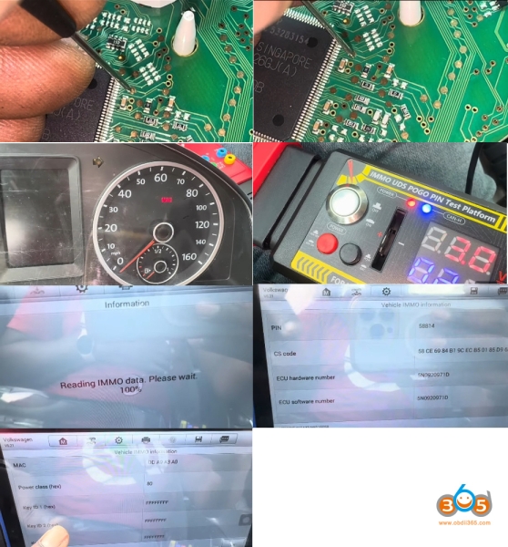 Autel IM508 VW IMMO4 Service Mode All Keys Lost with Godiag GT110
