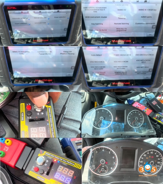 Autel IM508 VW IMMO4 Service Mode All Keys Lost with Godiag GT110