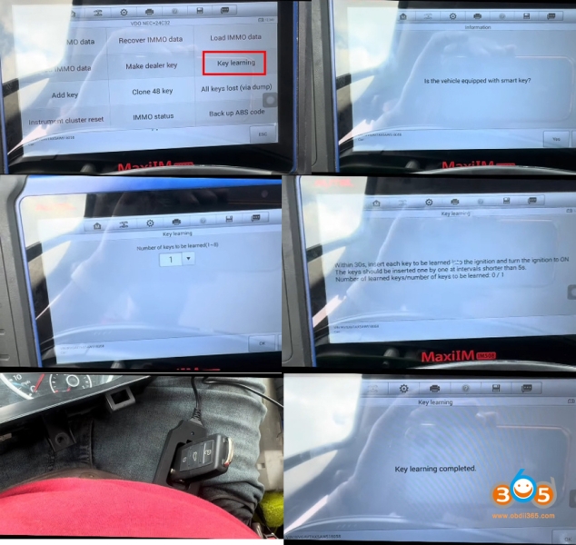 Autel IM508 VW IMMO4 Service Mode All Keys Lost with Godiag GT110
