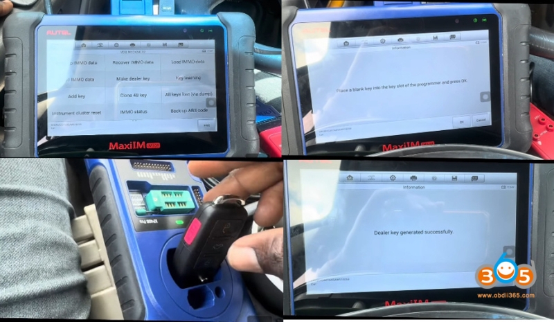 Autel IM508 VW IMMO4 Service Mode All Keys Lost with Godiag GT110