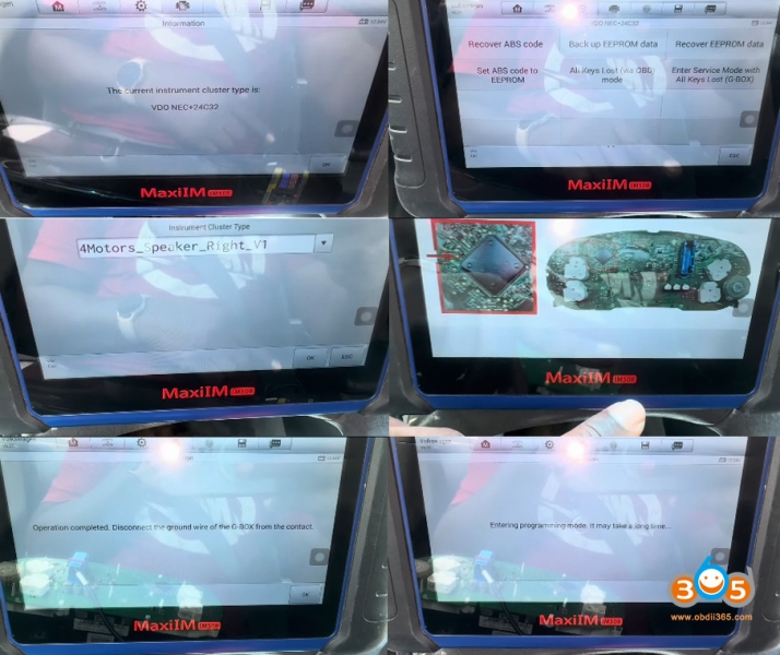 Autel IM508 VW IMMO4 Service Mode All Keys Lost with Godiag GT110