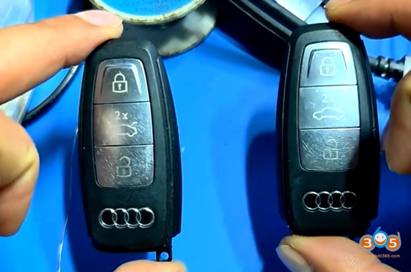 How to Tell Audi 5C or 5D Smart Key via Key Shell?