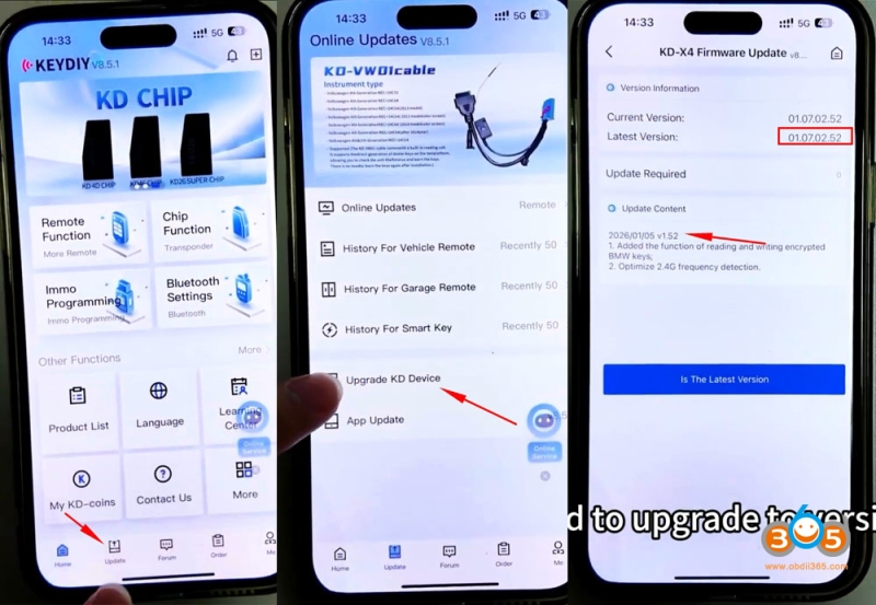 Keydiy KD-X4 Adds BMW BDC3 Encrypted Key via FGB58