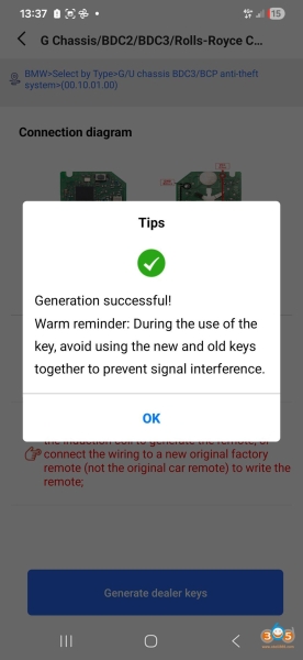 Keydiy KD-X4 Copy BMW BDC3 G05 2019 Mexico Key