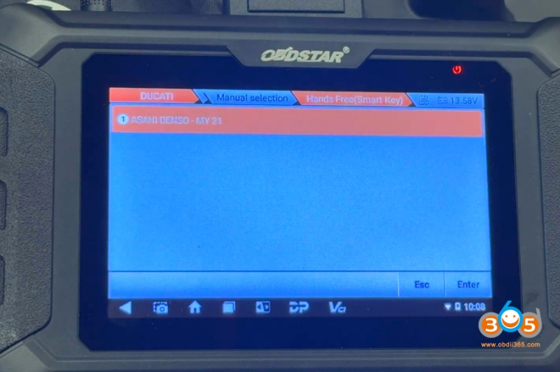 OBDSTAR iScan Ducati Program 2023 Multistrada V4S Key