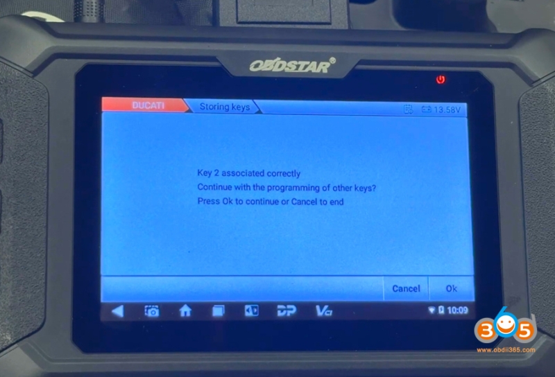 OBDSTAR iScan Ducati Program 2023 Multistrada V4S Key