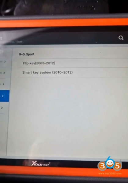 Program Saab 9-5 2012 All Keys Lost with Lonsdor + Xhorse