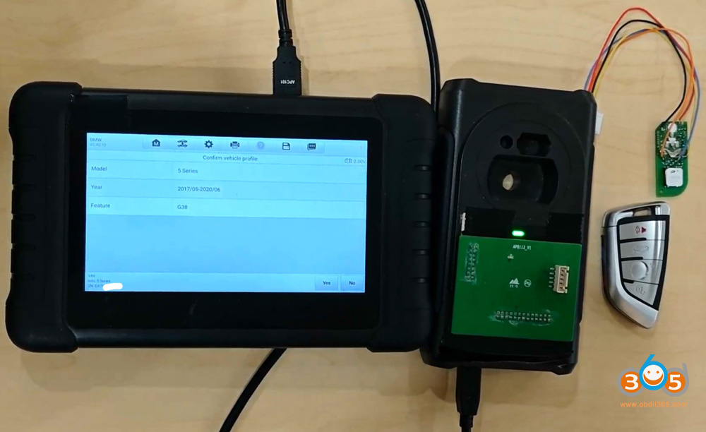 Autel Im508 Copy Bmw Bdc2 Key With Apb113 1